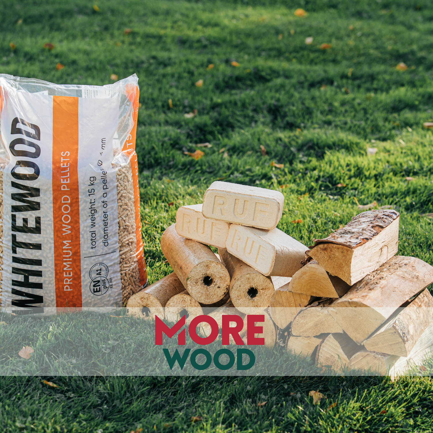 Premium Wood Pellets for Heating - 70 x 15kg Bags (ENplus A1, 6mm)