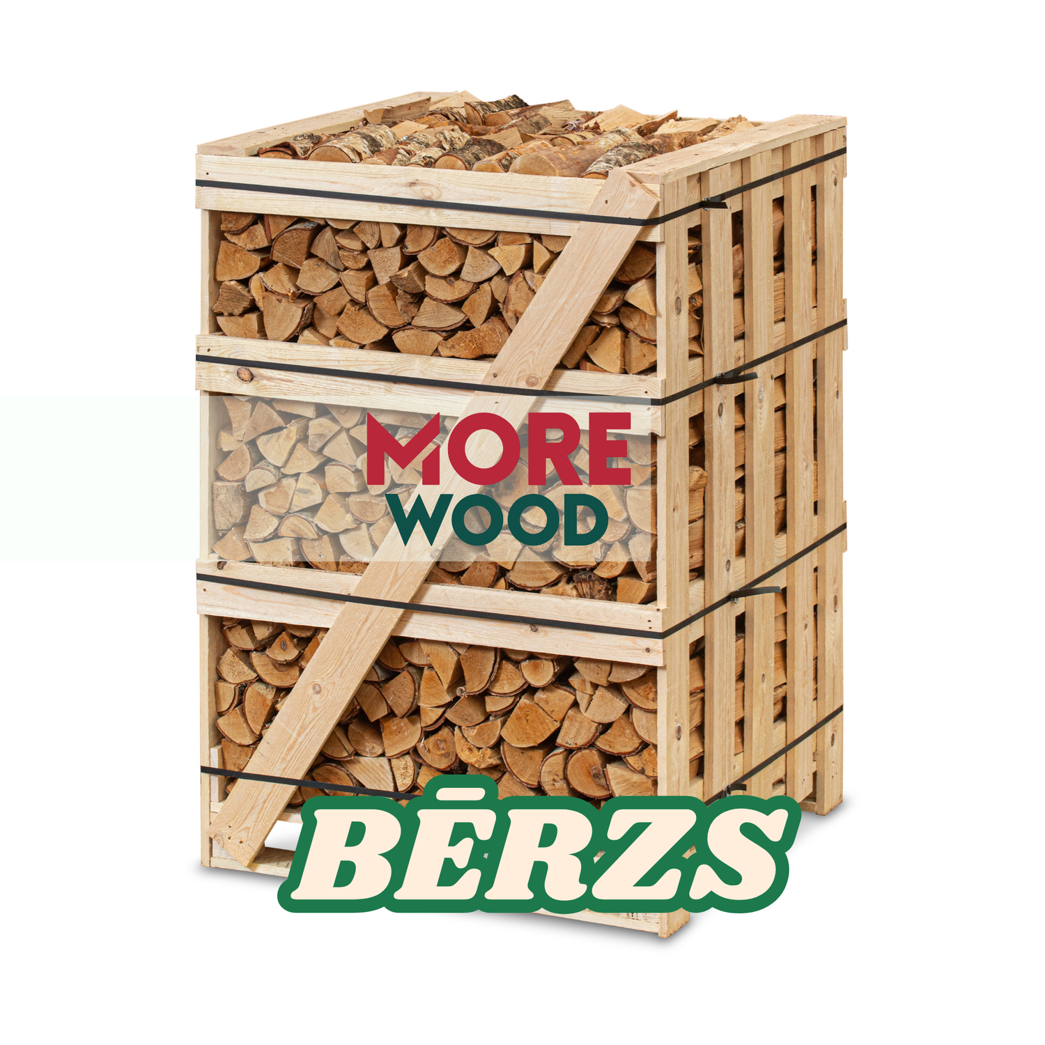 Dried BIRCH Firewood in 1.6RM crate