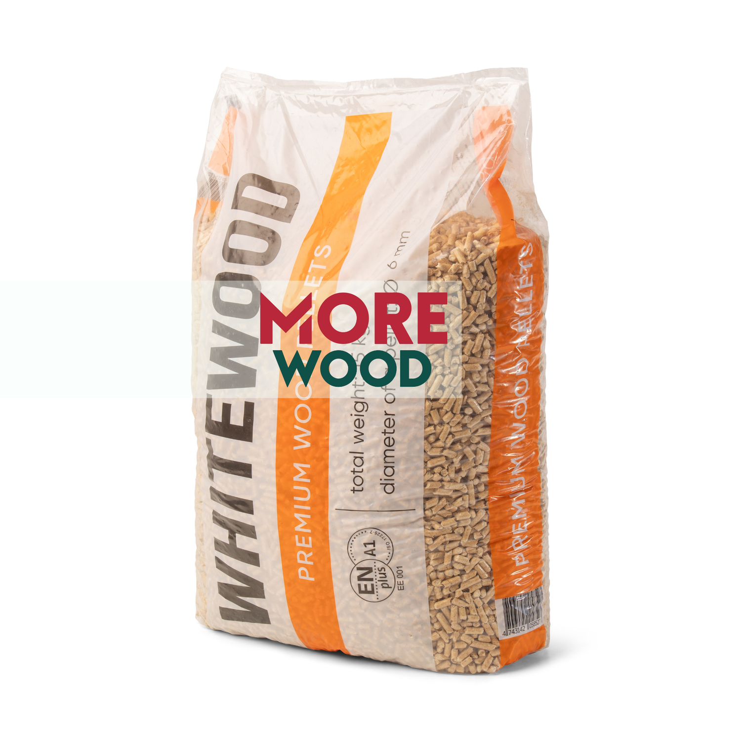 Premium Wood Pellets for Heating - 70 x 15kg Bags (ENplus A1, 6mm)