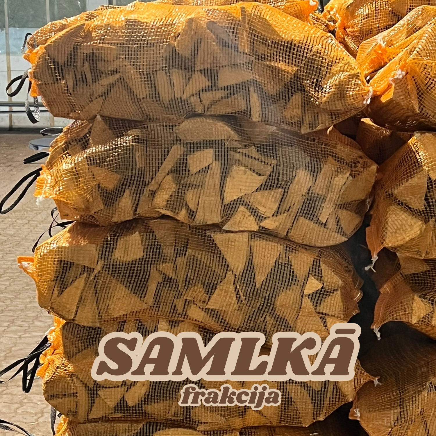 Birch/Alder Kindling for Pizza Ovens - 64 x 25L Bags