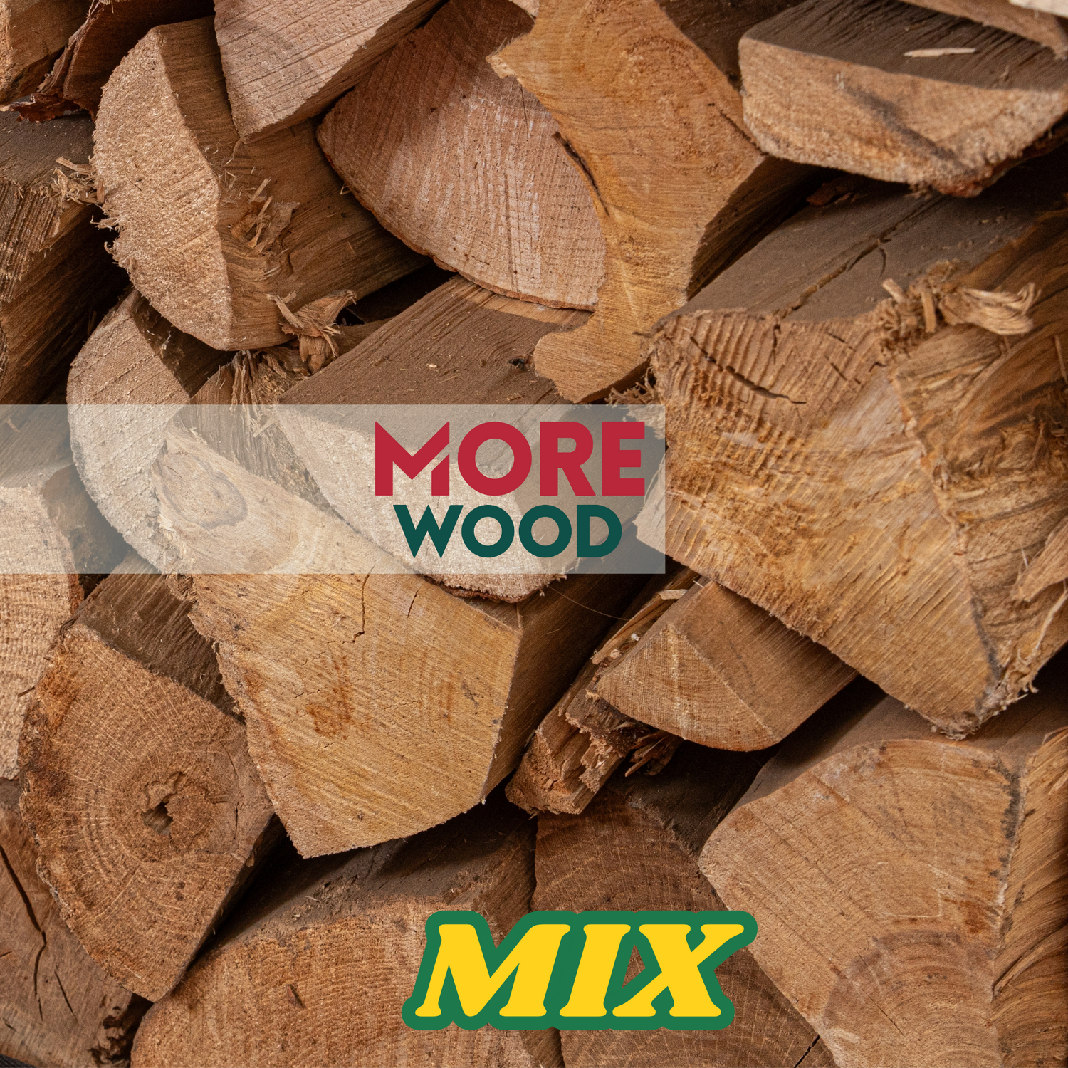Dried MIX Firewood in Bulk - 2m³, Palletized