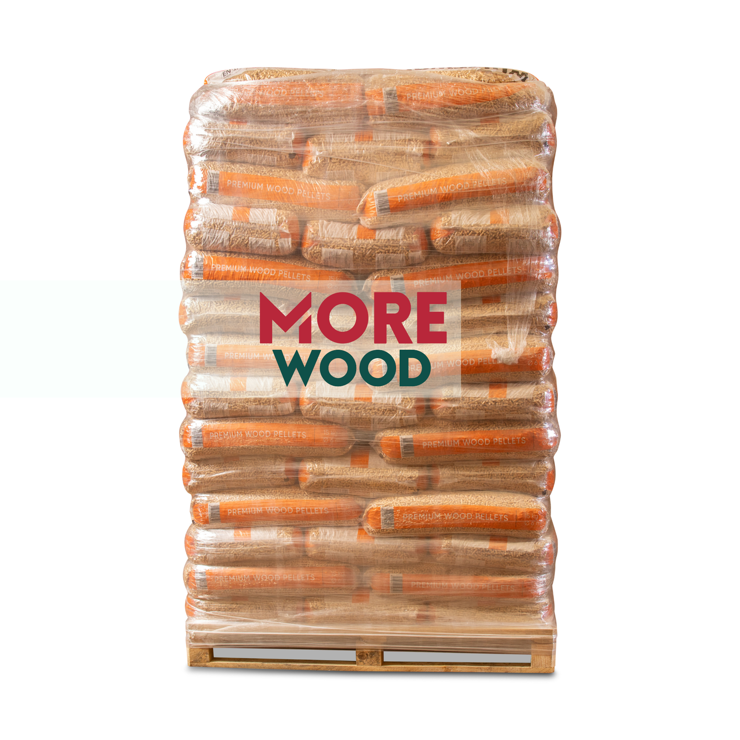 Premium Wood Pellets for Heating - 70 x 15kg Bags (ENplus A1, 6mm)